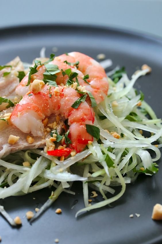 Papaya & Prawn Salad